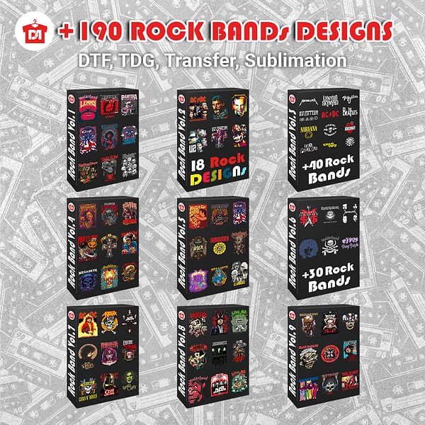 Rock n Roll Bands Mega Bundle